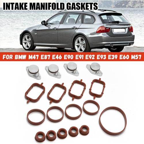 EPMAN 4 x 22mm Diesel Swirl Blanks Flaps Repair Delete Kit With Intake Gasket For BMW E46 E39 E90 E39 TKYD821A