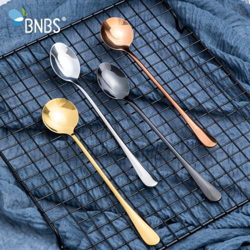 Kitchen Long Handle Coffee Spoon Tea Spoon Cutlery Creative Coffee Accessories Spoon For Coffee Tablespoons Kitchen Supplies
