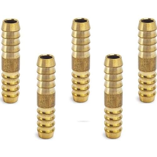 The Brass Barb Splicer Mender 5/16" ID Hose Fitting Air Fuel Hose Joiner