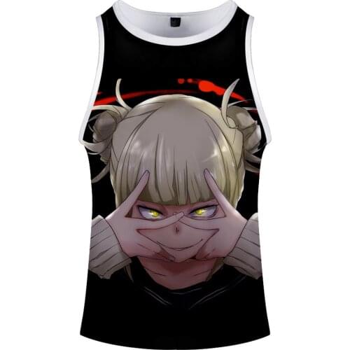 Boku No Hero Academia Himiko Toga Tank Top Summer Sleeveless Singlet Shirt for Women Streetwear Clothing Anime My Hero Academy