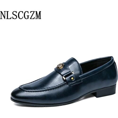 Loafers Men Dress Shoes Leather Office 2021 Italian Formal Shoes Men Wedding Dress Coiffeur Oxford Shoes for Men Zapatos Hombre