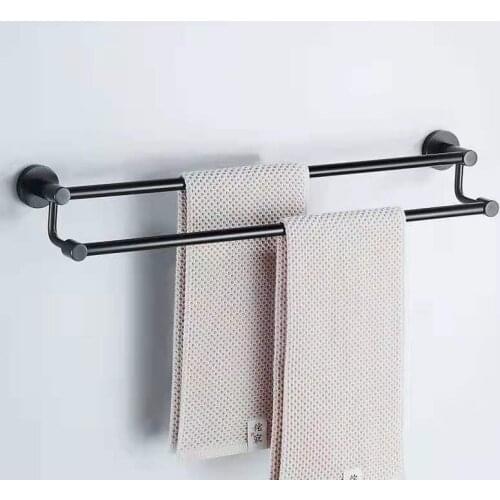 20/25/30/35/40/45/50/55/60/70/80/100cm Ladder Rack Towel Holder Hanging Bath Towel Bathroom Towel Rail Double Shelf Wall