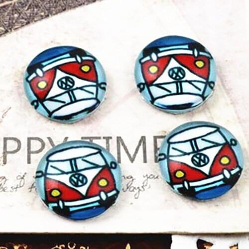 New Fashion 20pcs 12mm Handmade Photo Glass Cabochons E2-58
