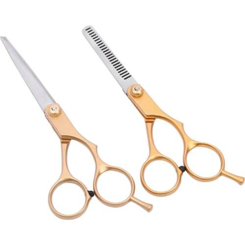 Hair Scissor Cutting Styling Tool Teeth Scissors Stainless Steel Professional Barber Salon Hairdressing Haircut Shears