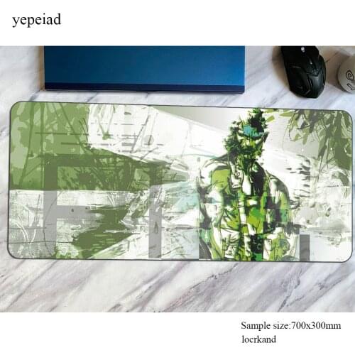 Metal Gear Solid mouse pad locked edge mousepads 800x400x2mm gaming mousepad gamer thick personalized mouse pads keyboard pc pad