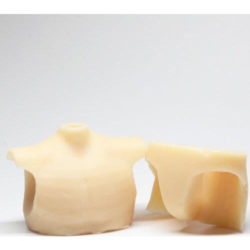 Silicone shoulder and waist body parts for stop motion armature puppet