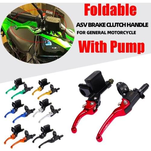 Motorcycle ASV Foldable Brake Clutch Lever With Front Pump Brake Handle Motorcycle Dirt Bike for CRF KLX YZF RMZ WRF KX KXF RM