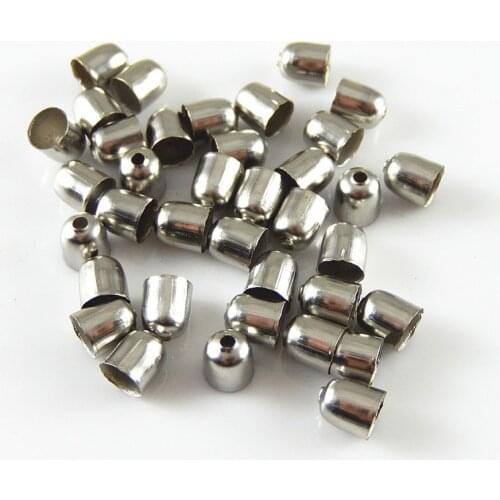 Julie Wang 200PCS Antique Silver Connector Simulated Hole Iron Hole Cap Suspension Jewelry Earring Necklace Accessory 6*5*5mm