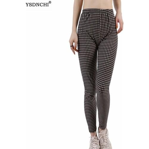 YSDNCHI Sport Leggings Women Pants Workout Fitness Exercise Running Jogging Gym Tights Sportswear Trousers Clothing