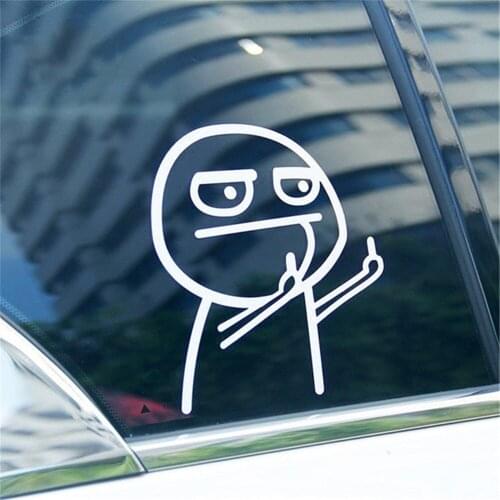 Funny Middle Finger Reflective Car Sticker for Subaru XV Legacy Impreza WRX STI Forester SH SG SJ SG5 SF5 Legacy B4 Outback