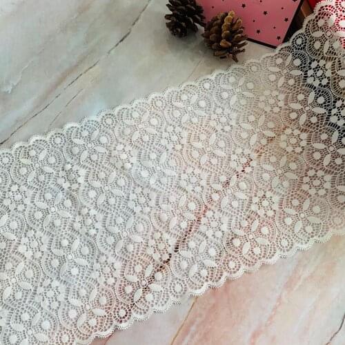TD2186 Broadens lace fabric white garment accessories Hem Trim cut-out White Mesh embroidery belt