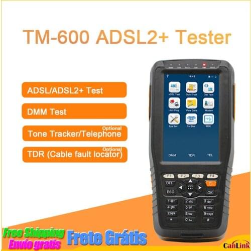 TM-600 ADSL2+ Tester (ADSL / xDSL Tester DMM ) BASIC Version Optional of Tone Tracker / TDR Cable Fault Locator
