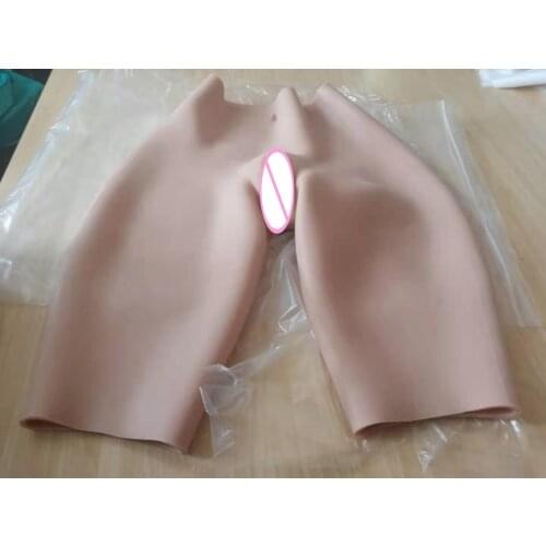 Top Upgrade Lift Hip 6G Silicone Realistic Vagina Panty Shemale Crossdresser Pussy Pants Transgender Artificial Sex Fake Shorts