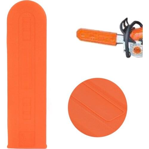 Mayitr 14 / 16'' Inch Chainsaw Bar Cover Scabbard Protector Universal Guide Plate Set Orange