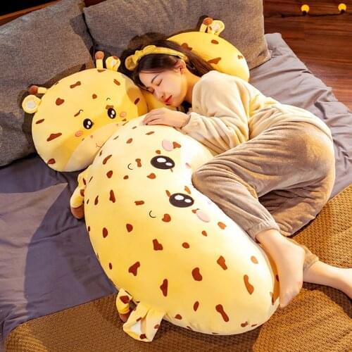 Hot Sale Kawaii Plush Deer Pillow Sofa Cushion Stuffed Pillow Cute Nice Doll Office Nap Sleeping Pillow New Year Gifts For Kids