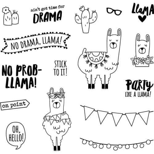 ZhuoAng Cartoon sheep design clear stamp scrapbook rubber stamp seal paper craft clear stamp card making