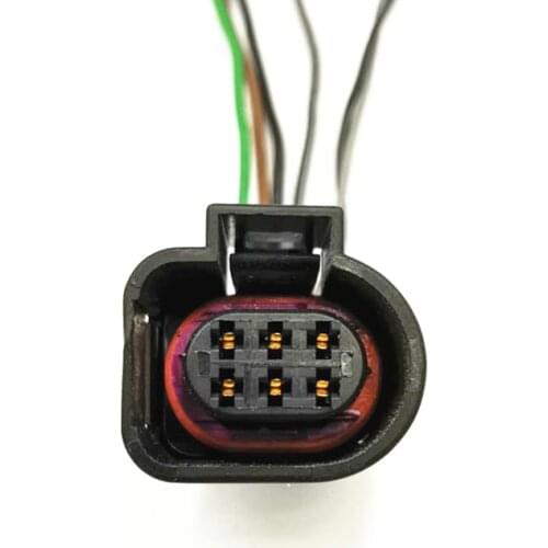 1/5/10pcs/lot 6 Pin/Way Throttle Plug Female JPT Connector Wire Cable Pigtail For VW Tiguan AUDI VAG 1J0 973 713 1J0973713