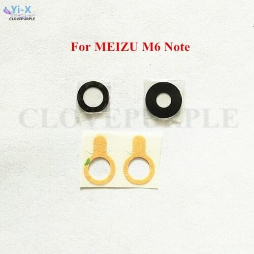 10PCS/Set New Glass Material Camera Lens For MEIZU M6 Note 5.5" Camera Glass Lens with Sticker Phone Spare Parts