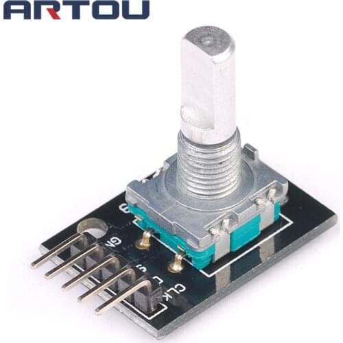 5PCS 360 Degrees Rotary Encoder Module For Arduino Brick Sensor Switch Development Board KY-040 With Pins