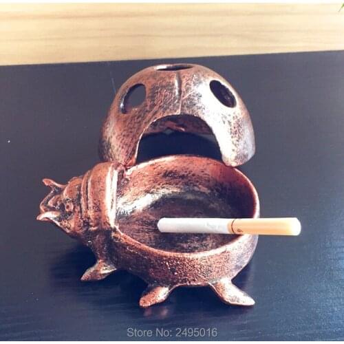 Ladybug Creative Cigar Ash TrayAshtray Ornaments Living Room Study Office Hotel Creative Personality Decoration Ashtray