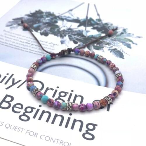 Fashion Simple Emperor Stone Bracelet Single Circle Adjustable Stone Lady Bracelet 2021New Style Gift of Lovers' Bracelet