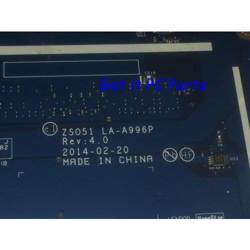Laptop motherboard ZSO51 LA-A996P REV : 4.0 suitable for HP 15-G notebook MAINBOARD.onboard A8-6410 ,(compare with photoes)