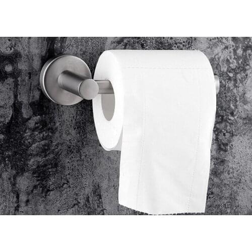 1PC Toilet Paper Holder Hanging Traceless Practical Wall Mounted Toilet Paper Holder Bathroom Tissue Holder for Toilet Bathroom