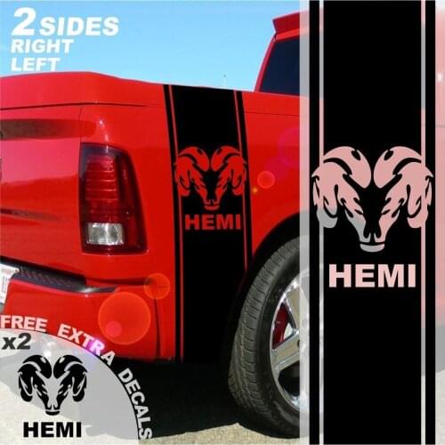 For 1500 2500 3500 Truck Bed Side Stripes Ram Decals Sticker 005B