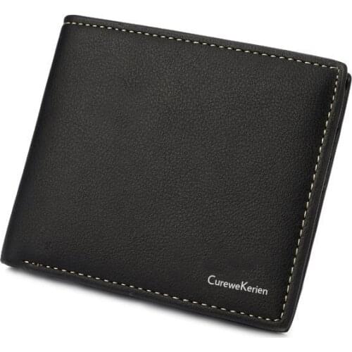 Men Wallet Purse Male Short PU Leather Coin Card ID Slot New Model Style Hot Sale Creative Stylish Luxury