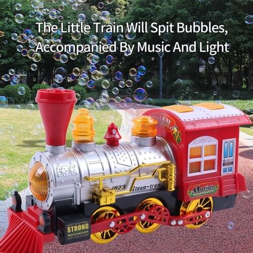 Bubble Blowing Toy Train Colorful Lights Sounds And Action Soap Bubbles Kids Toys Outdoor Toys Bubble Toy For Children