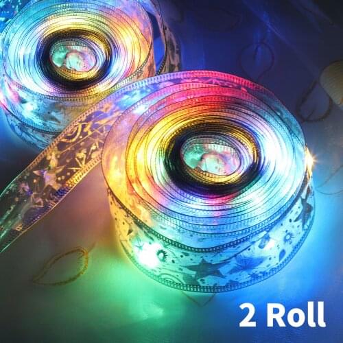 4M 40 LED Ribbon Window Curtain Lights String Lamp House Party Decor Striking Fairy Lights Xmas Party Garden Decor Promot Ribbon