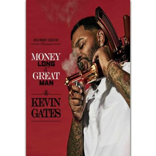Kevin Gates Luca Brasi 3 Money Long Great Man Star Silk Fabric Wall Poster Art Decor Sticker Bright