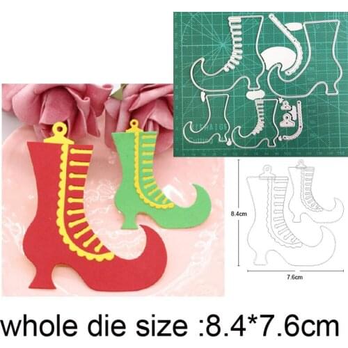 Christmas Boots New 2021 Metal Cutting Dies for DIY Scrapbooking Paper and Card Making Decorative Embossing Die Cut Craft dies