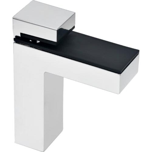 Multifunctional Adjustable F-shaped Glass Shelf Bracket Thickness Adjustable Solid Aluminum Alloy Shelf Support Decora