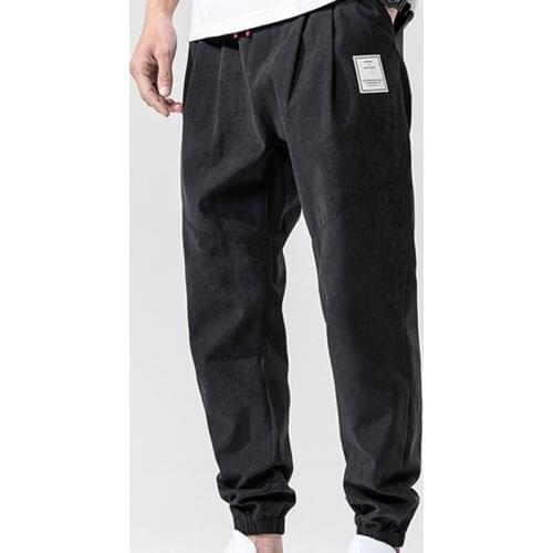 2021 Summer New Mens Harem Pants Ankle-Length Slim Fit Comfortable Trousers 5 Colors High Quality Plus Size 4XL