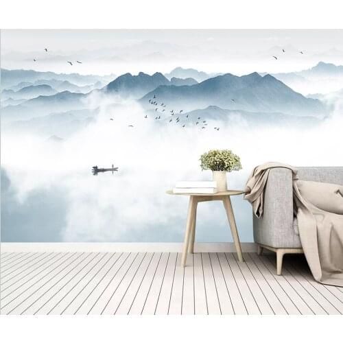 Custom Any Size 3D Mural Wallpaper Abstract ink landscape Photo wallpaper Living Room Theme Hotel Luxury Decor Wall painting