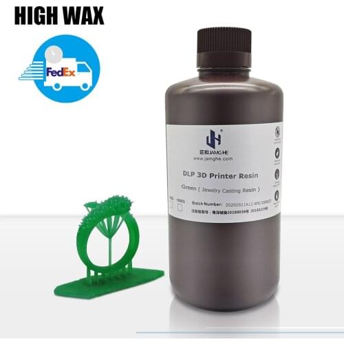 Jamghe High Wax Non-Ash Resin 3D Printer Large Build Volume For Anycubic I3 Mega 3D Printer Resin3D Handle Resina Anycubic 1L