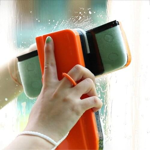 Car Window Wipers Cleaner Double-sided Magnetic Glass Wiper High-rise Glass Car Accessories