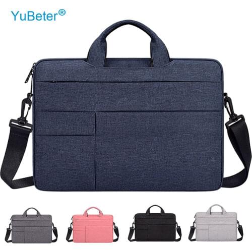 YuBeter Laptop Bag for Macbook Air Pro 11 12 13 14 15 6 Inches Waterproof PC Briefcase Bag for Xiaomi Asus HP Huawei Matebook