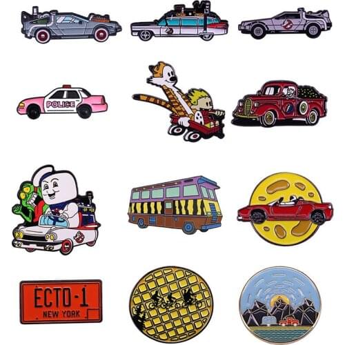 Creativity Sports Car Hard Enamel Pins Brooches Women Men Lapel Badges Backpack Collar Fashion Jewelry Gifts For Kids Friend