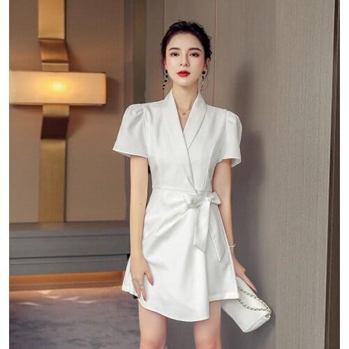 New arrival fashion summer short jumpsuits women elegant OL casual temperament office lady work style simple white jumpsuits