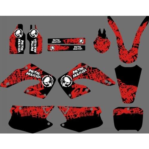 0178 Red&Black NEW STYLE TEAM DECALS STICKERS GraphicS For Honda CR125 CR250 2000 2001 CR 125 250