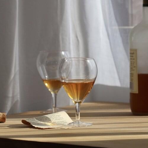 2pcs Goblet Wine Glass Utensils Crystal Dessert Champagne Glasses Wedding Party Birthday Gift Lead-Free Glass Goblet