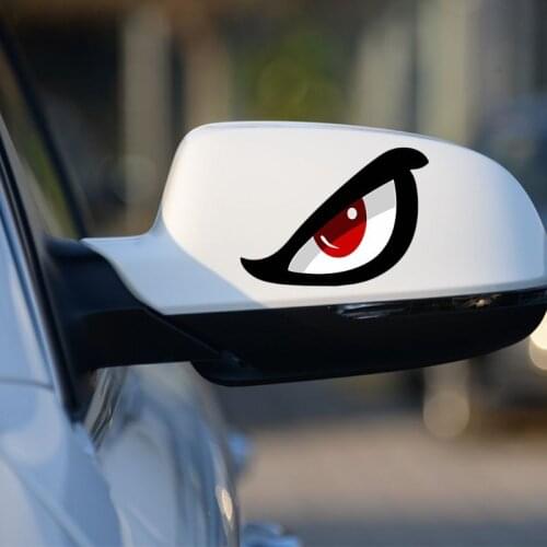 3D Simulation Shark Pattern Sticker Eye Rearview Mirror Car Reflective Sticker Motorcycle Sticker Wholesale