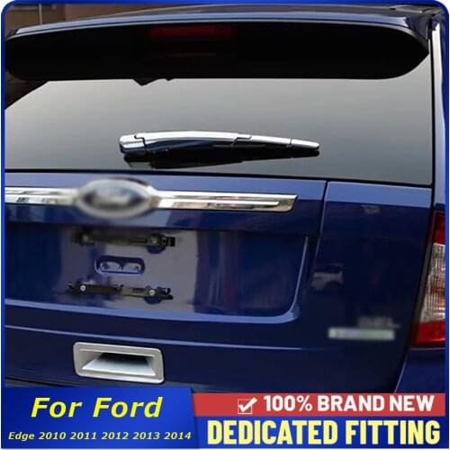 4Pcs/Set ABS Chrome Rear Window Wiper Cover Trim Tail Windscreen Wipers Cover For Ford Edge 2010 2011 2012 2013 2014