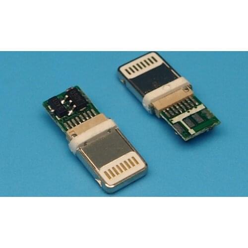 50pcs Data Cable charging plug for iphone 5S / 6 Welded wire male plug