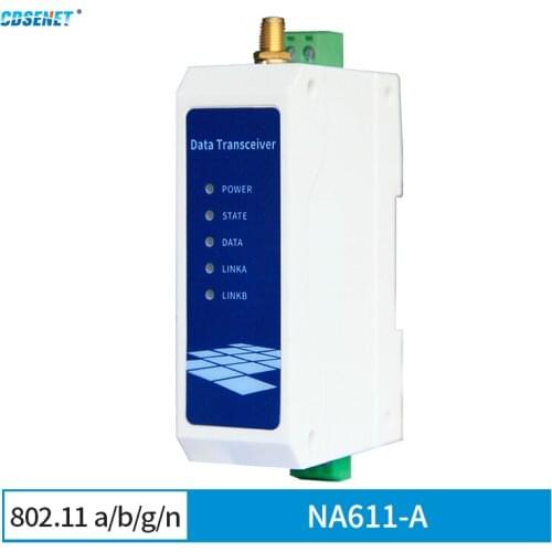 AC 85~265V RS485 Dual Frequency WiFi Serial Server Modem 802.11 A/b/g/n RF Transceiver Transmitter Receiver NA611-A