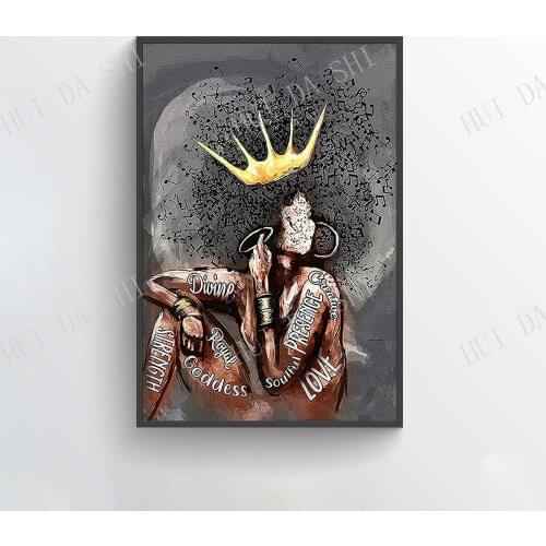 African American Black Queen Poster, Pot Head Music Notes Wall Art, Black Pride Print, Black History Month Poster