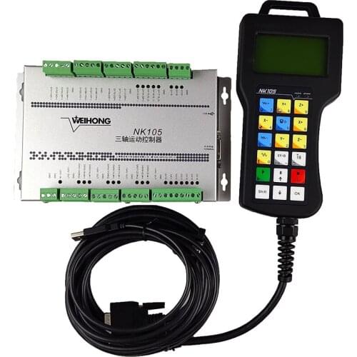 NcStudio 3-axis CNC motion controller woodworking engraving machine handle type offline controller Weihong NK105 DIY