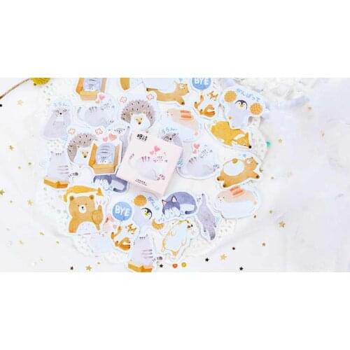 Love cat decorative sticker(1pack=45pieces)